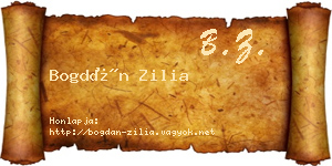 Bogdán Zilia névjegykártya